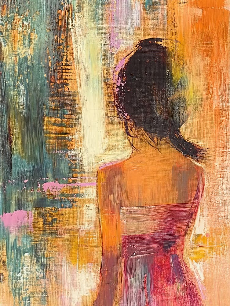 Girl In Pink Dress