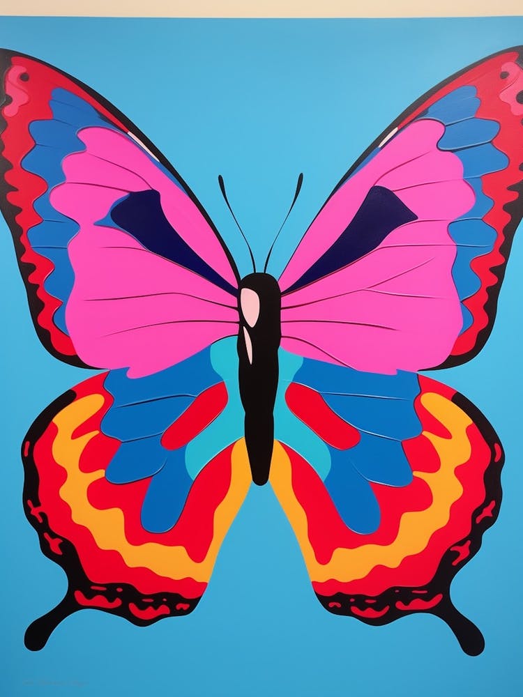 Pop Art Admiral Butterfly 4