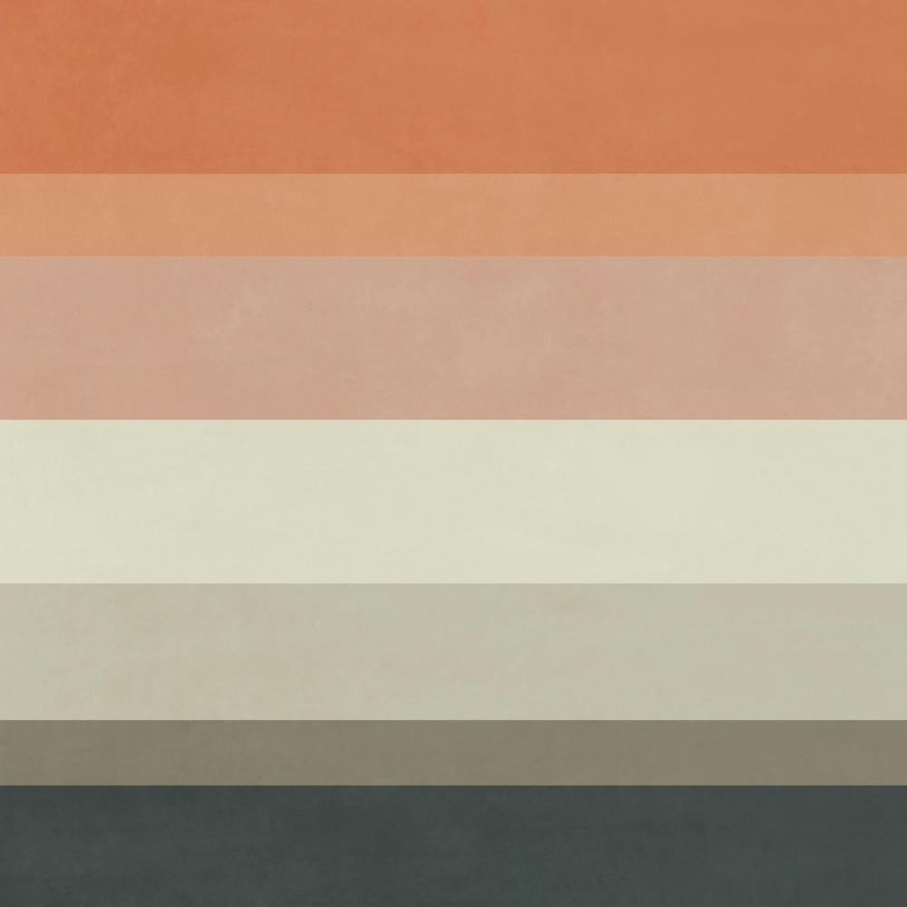 Orange And Beige Stripes 1