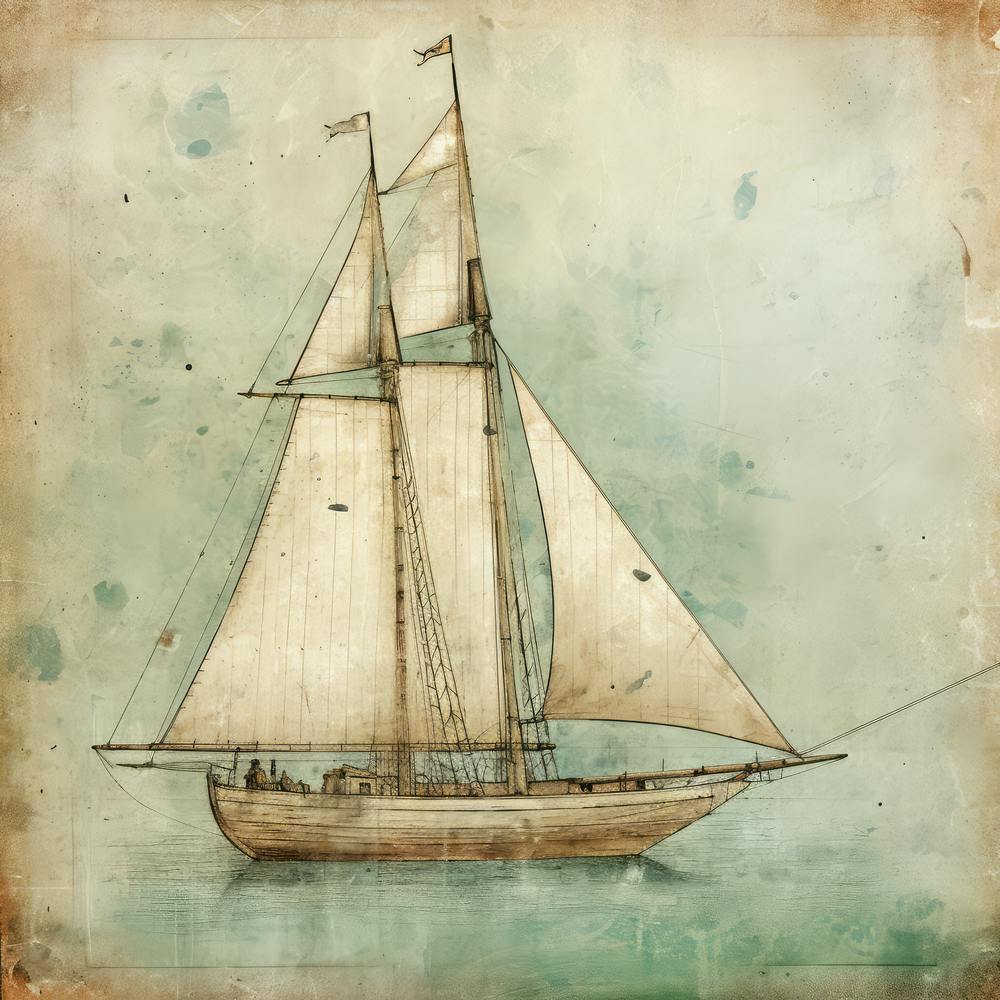 Vintage Sailboat 4