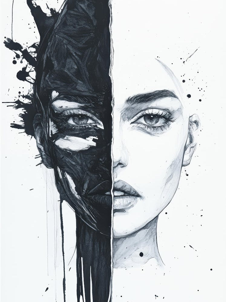 Black And White Painting 18