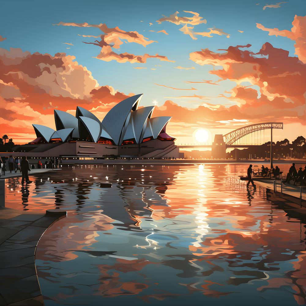 Minimalist Metropolis In Brushstrokes