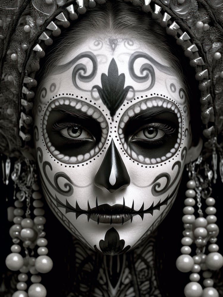 Spooky La Catrina Skull Woman