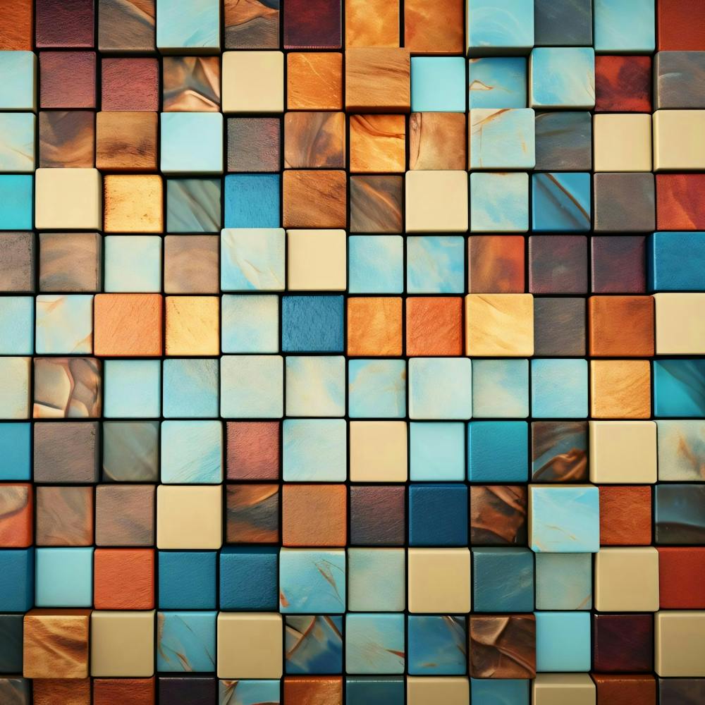 Abstract Tile Wall Background