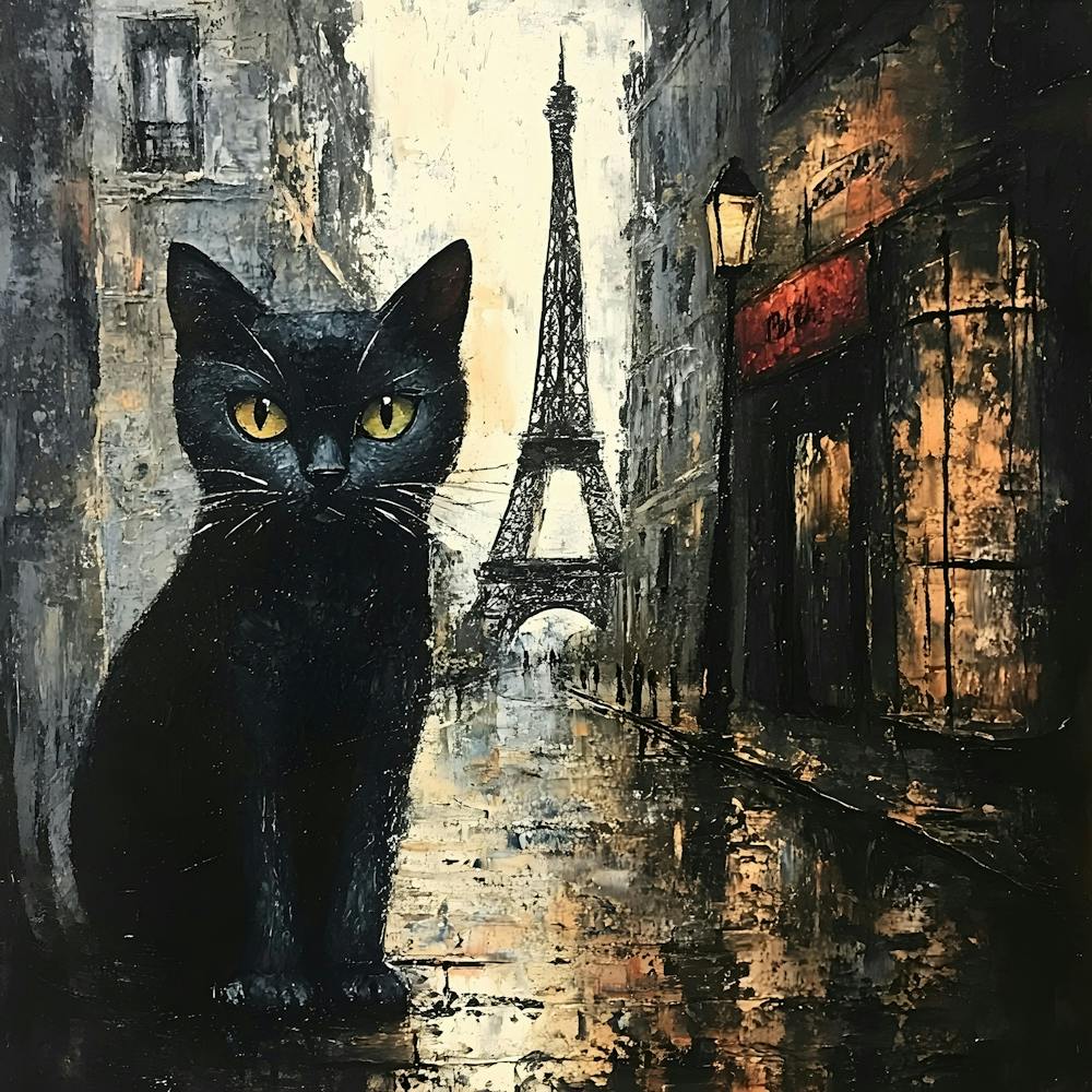 Black Cat In Paris 11