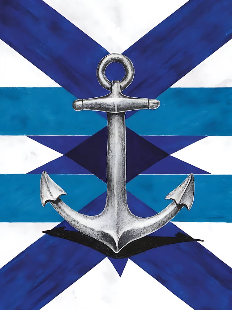 Anchor On A Flag