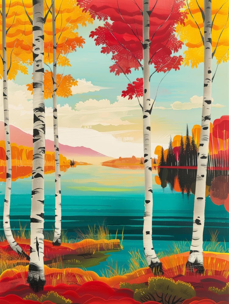 Autumn Birch Trees 1