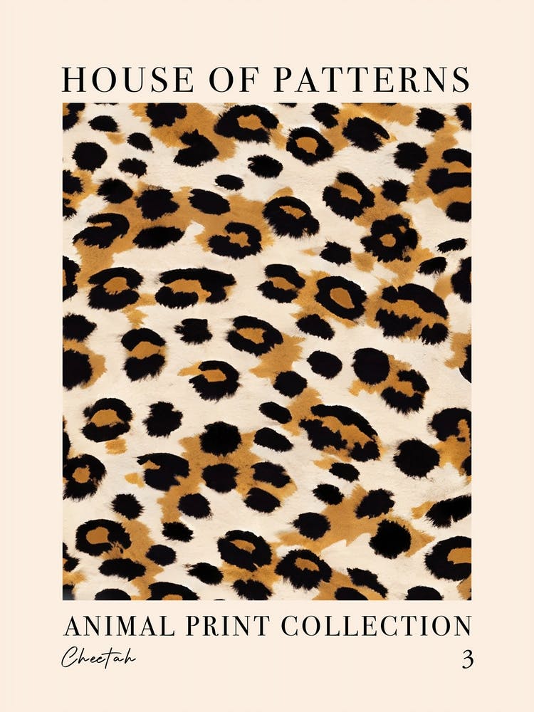 House Of Patterns Cheetah Animal Print Pattern 3