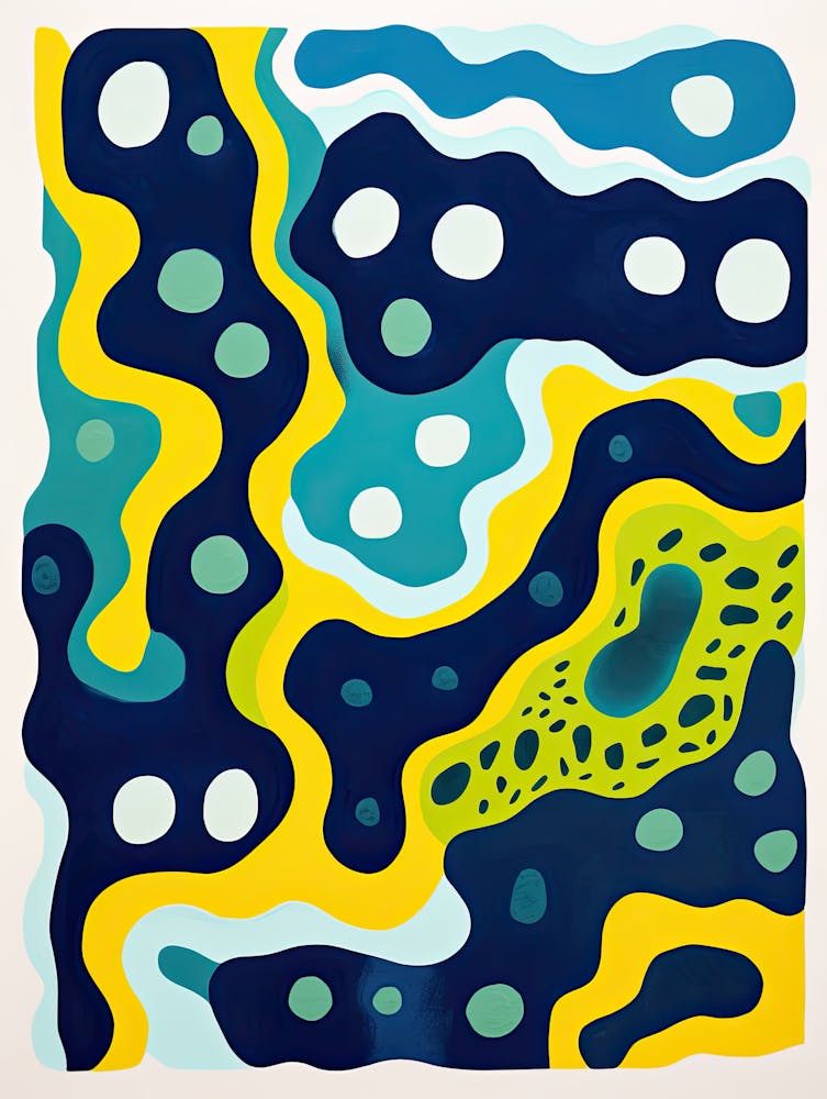 Neural Bloom Futuristic Psychedelic Style