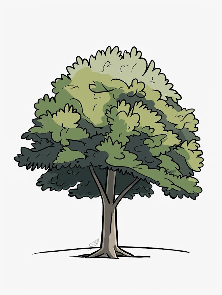 Elm Tree Pixel Illustration 2
