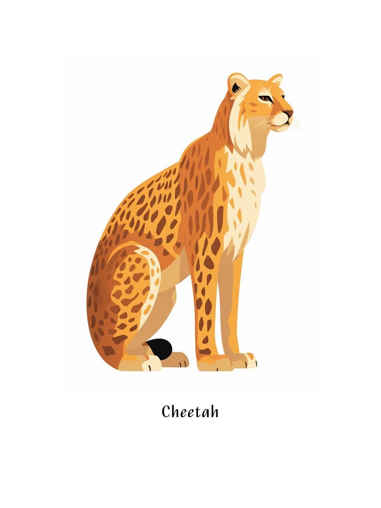Data Set 32 Kids Animal Poster