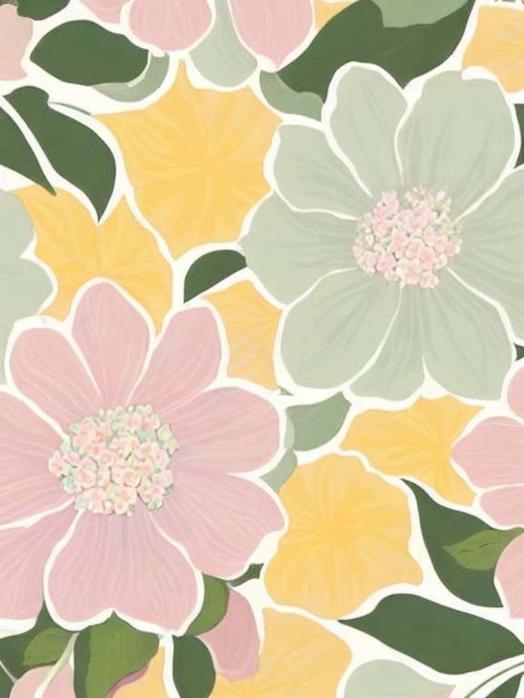 Hydrangea Pastel Floral 2 Flower