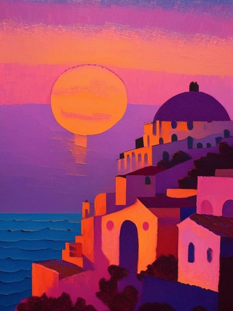 Amalfi Coast at Sunset