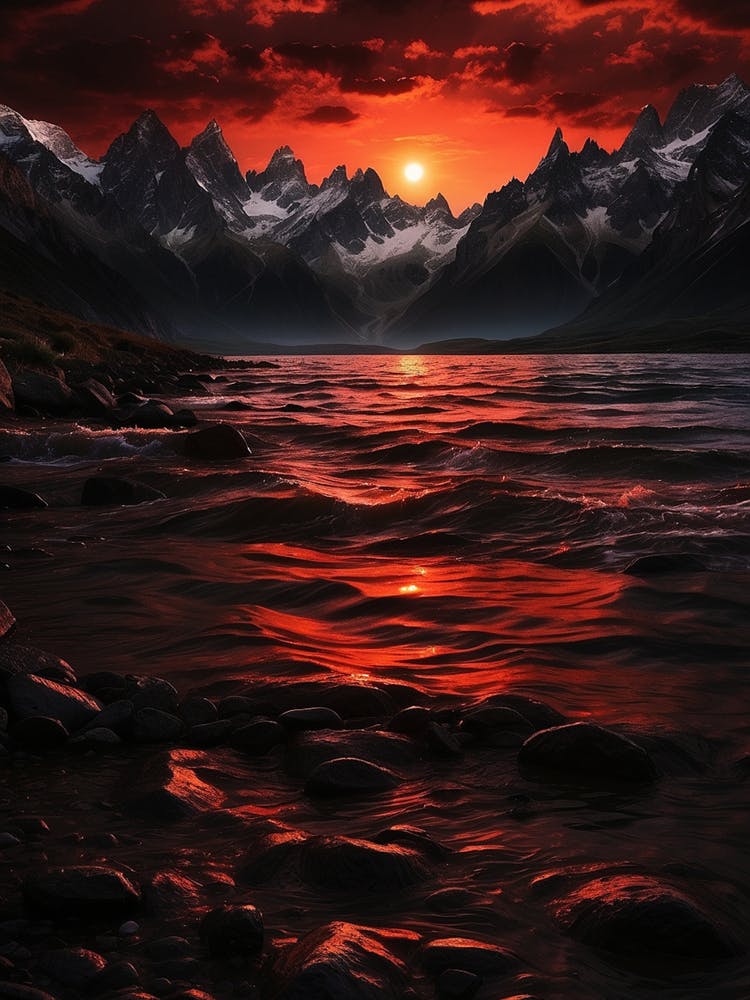 Sunset In New Zealand