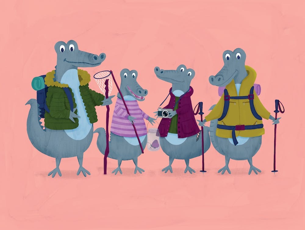 Alligators Ramblers Walking Animal Families