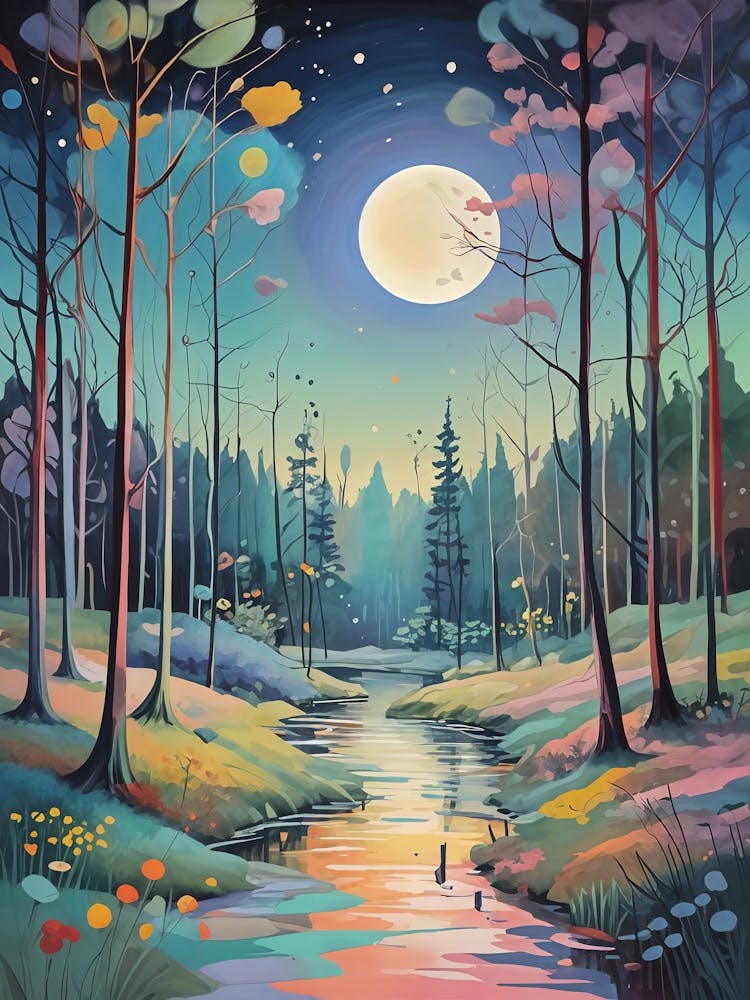 Moonlight In The Colourful Forest no2