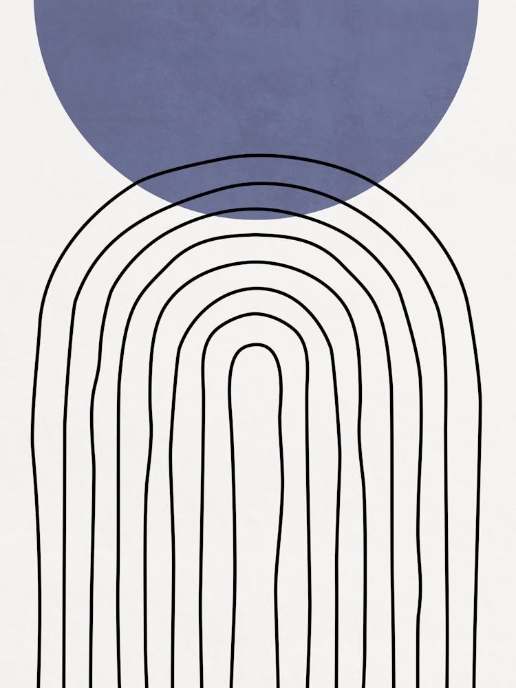 Shapes and Lines - Blue 01