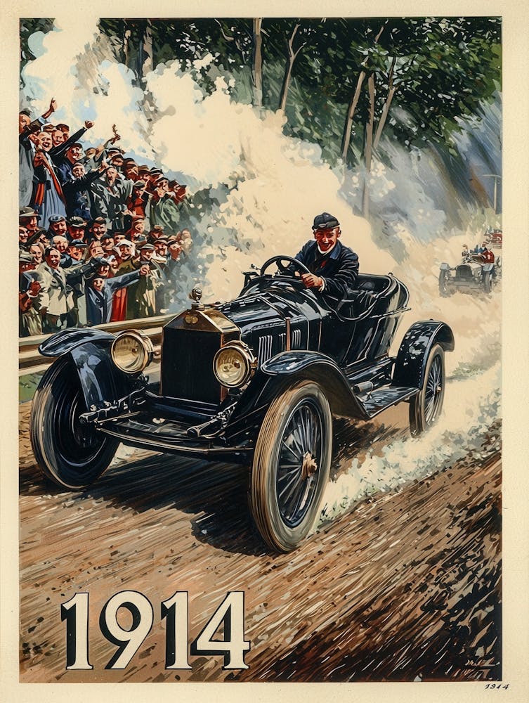 Aihrgdesign A Vintage Poster Of An Automobile Rally In 1914 F E89769f7 B3a5 4d88 Be7e 2b3233282541 3