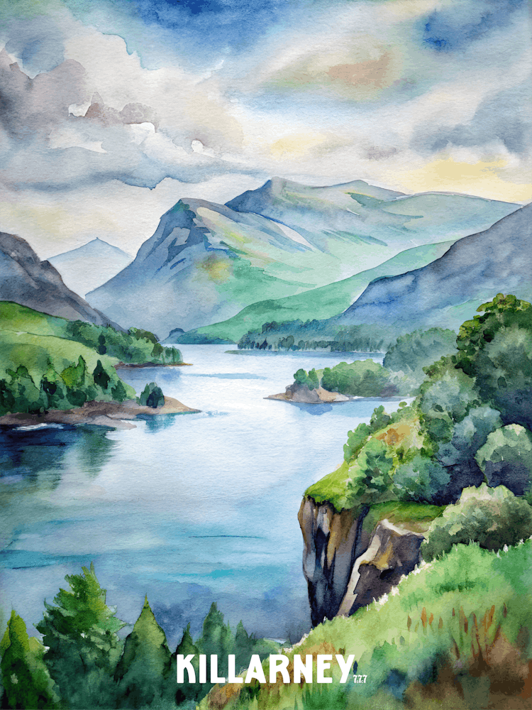 Killarney National Park Watercolor Painting