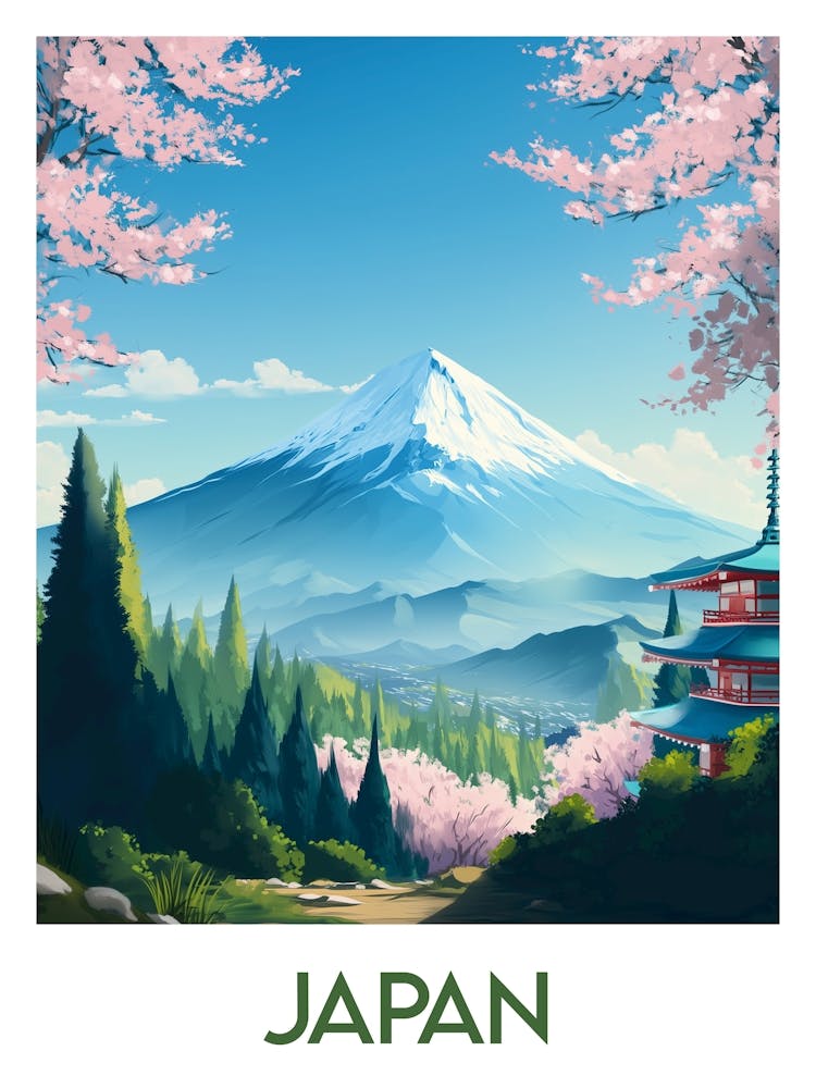 Affiche de voyage Japan