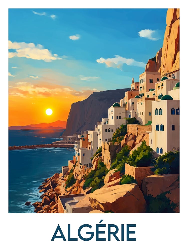 Affiche de voyage Algérie