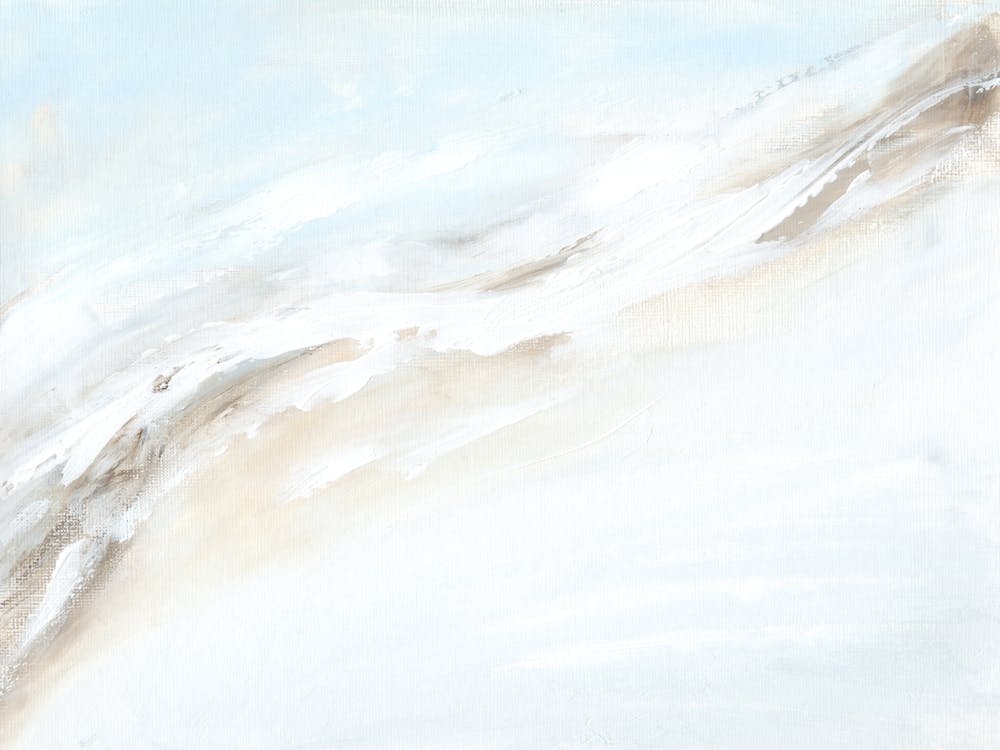 Drift - Abstract Coastal Beach Ocean Waves Landscape Painting