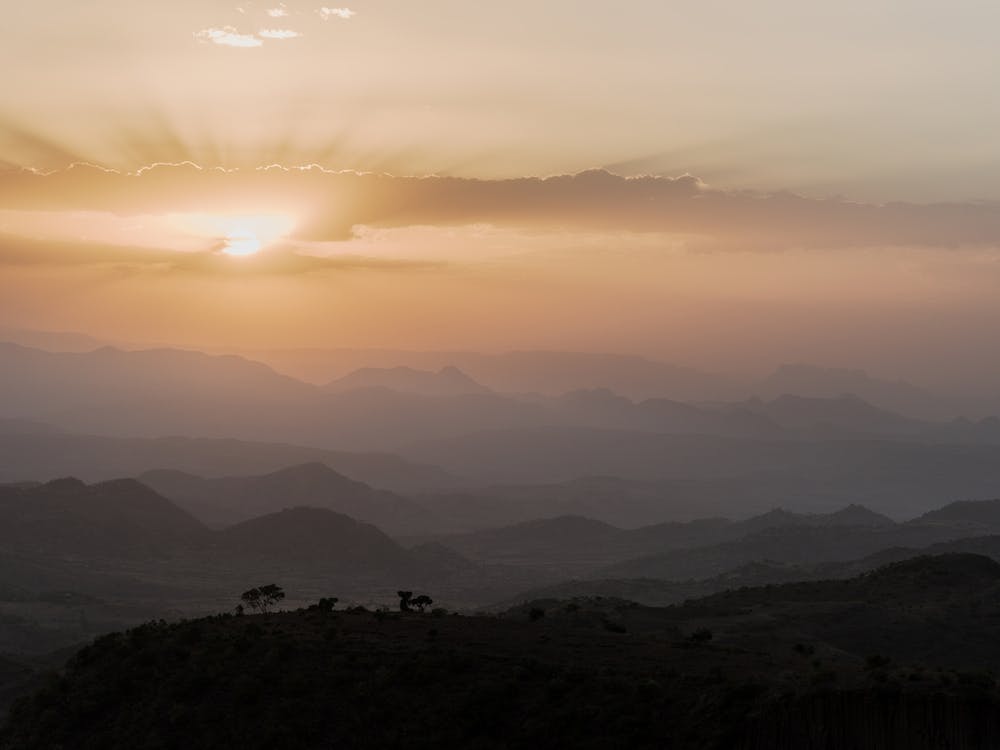 Sunset In Ethiopia, Africa
