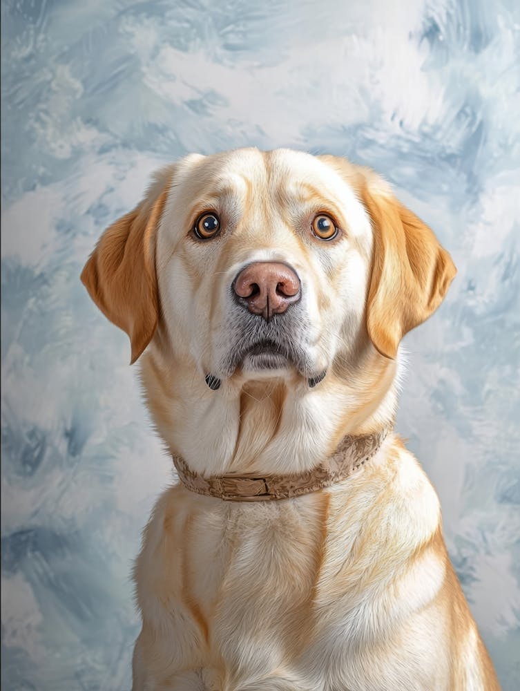 Golden Retriever Portrait. Generated AI. 2