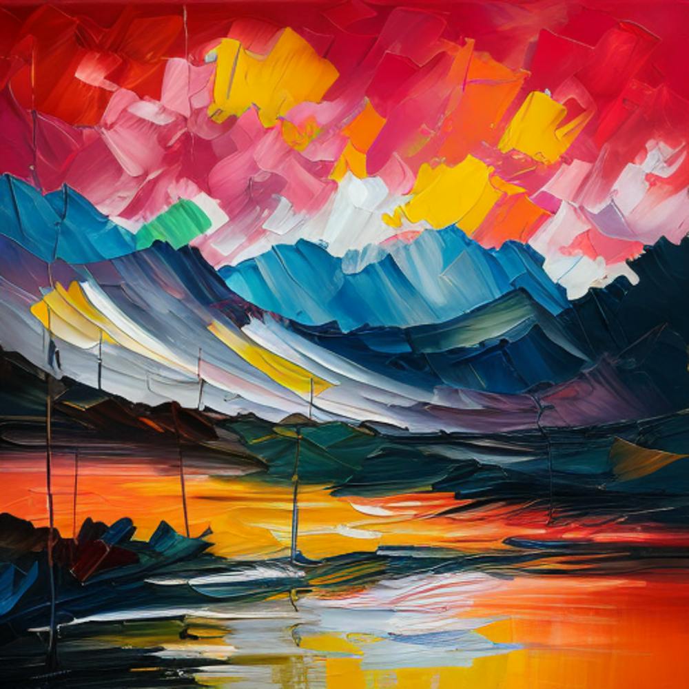 Sunset In The Mountains 14