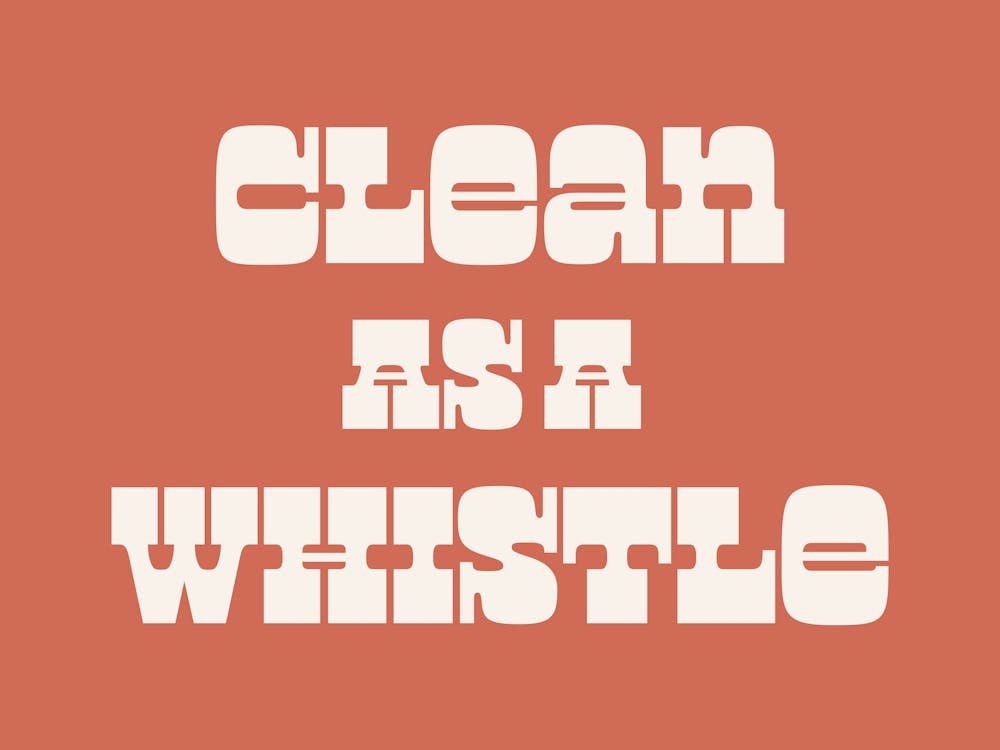 Clean As A Whistle Quote (Brown Tone), neat, groovy, funky, typography, cool, saying, phrases, signs, cleanliness, text, lettering, cool, cute, minimal, quotes, sassy