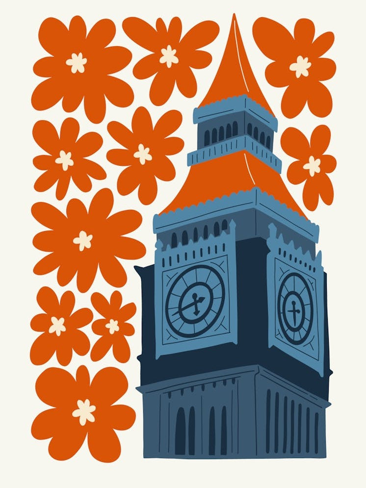 Big Ben London Travel Matisse Style