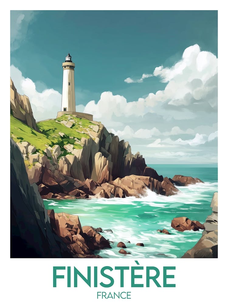 Affiche de voyage Finistère