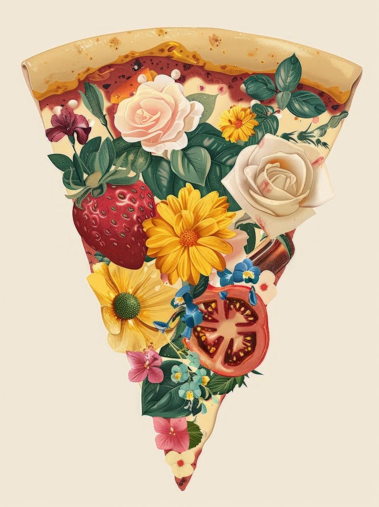 Pizza With Flowers 1