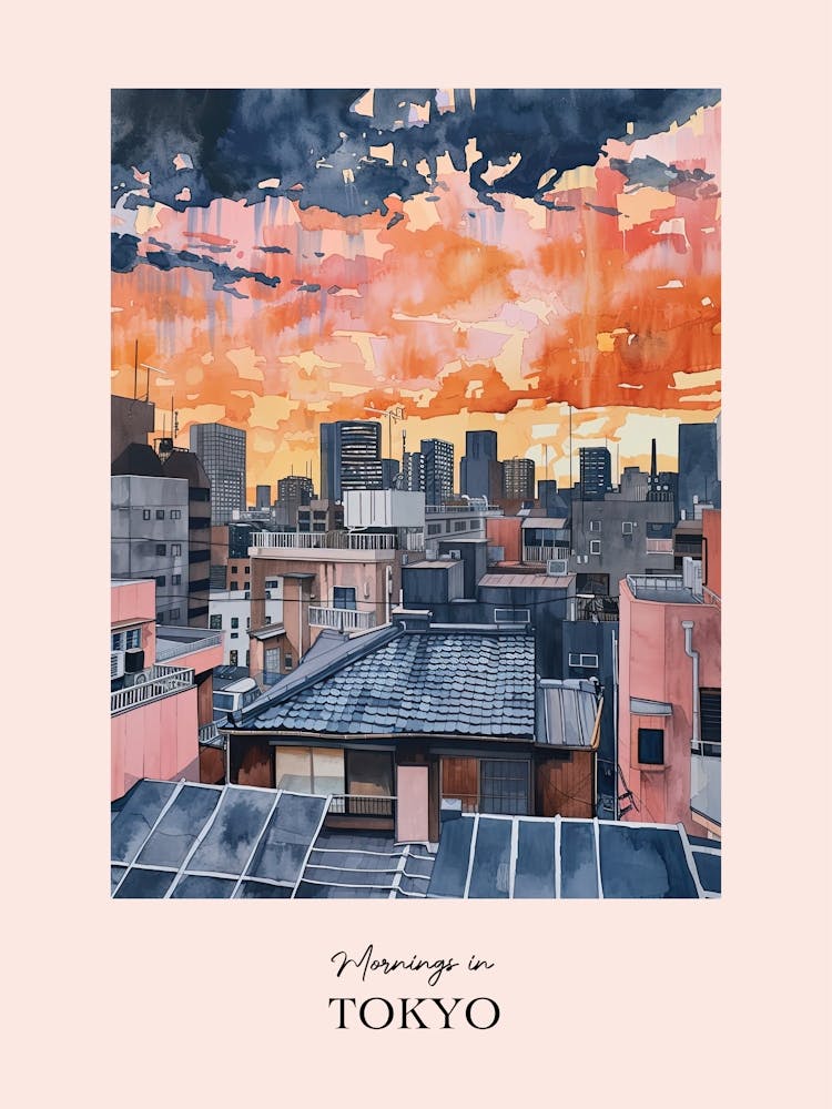 Mornings In Tokyo Rooftops Morning Skyline 4