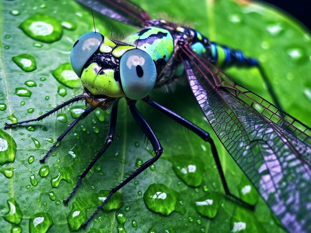 Dragonfly Eastern Pondhawk Colourful 1