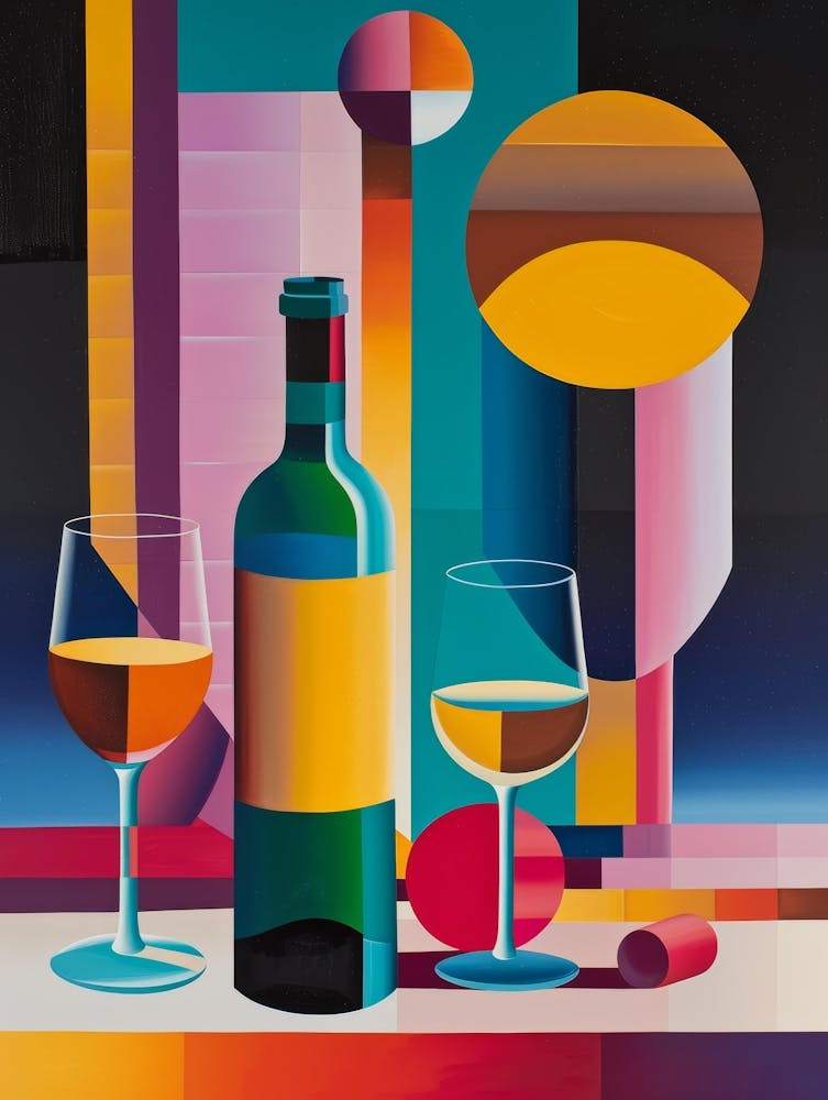 Wein und Gläser