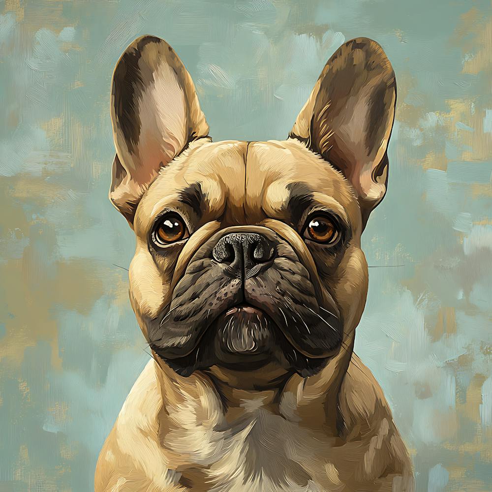 French Bulldog Calm Oil Painting 8