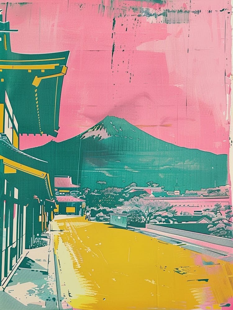 Kanazawa Japan Duotone Silkscreen 1