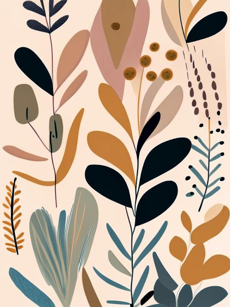 Culver's Root Wildflower Modern Muted Colours