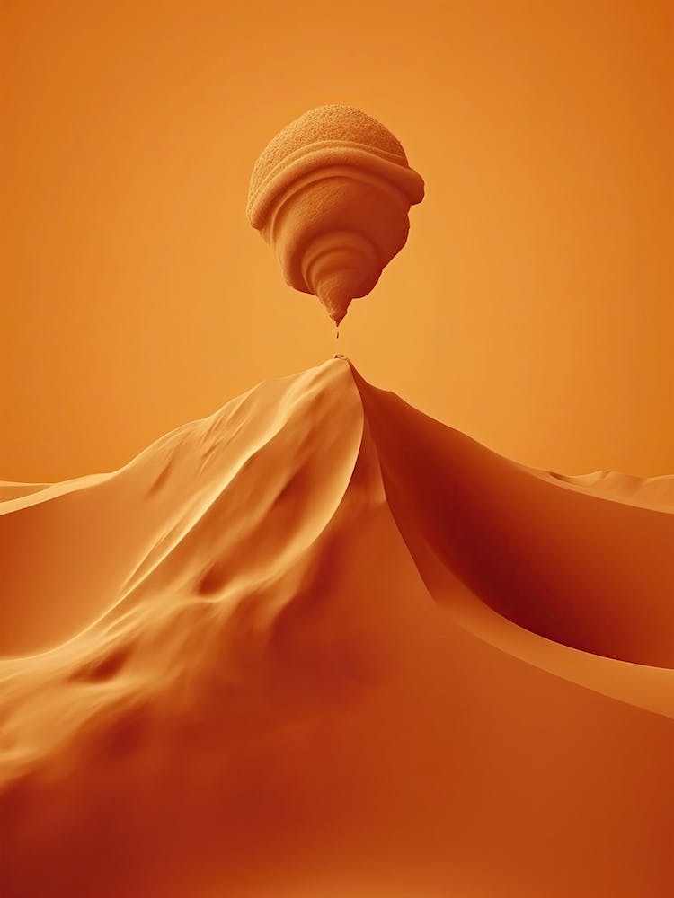 Dune Fan Art Orange Sky