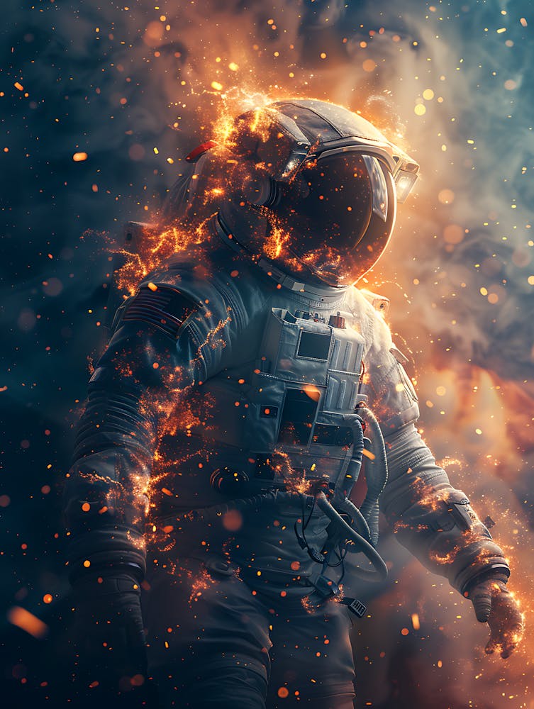 Fantasy Whimsical Astronaut 5