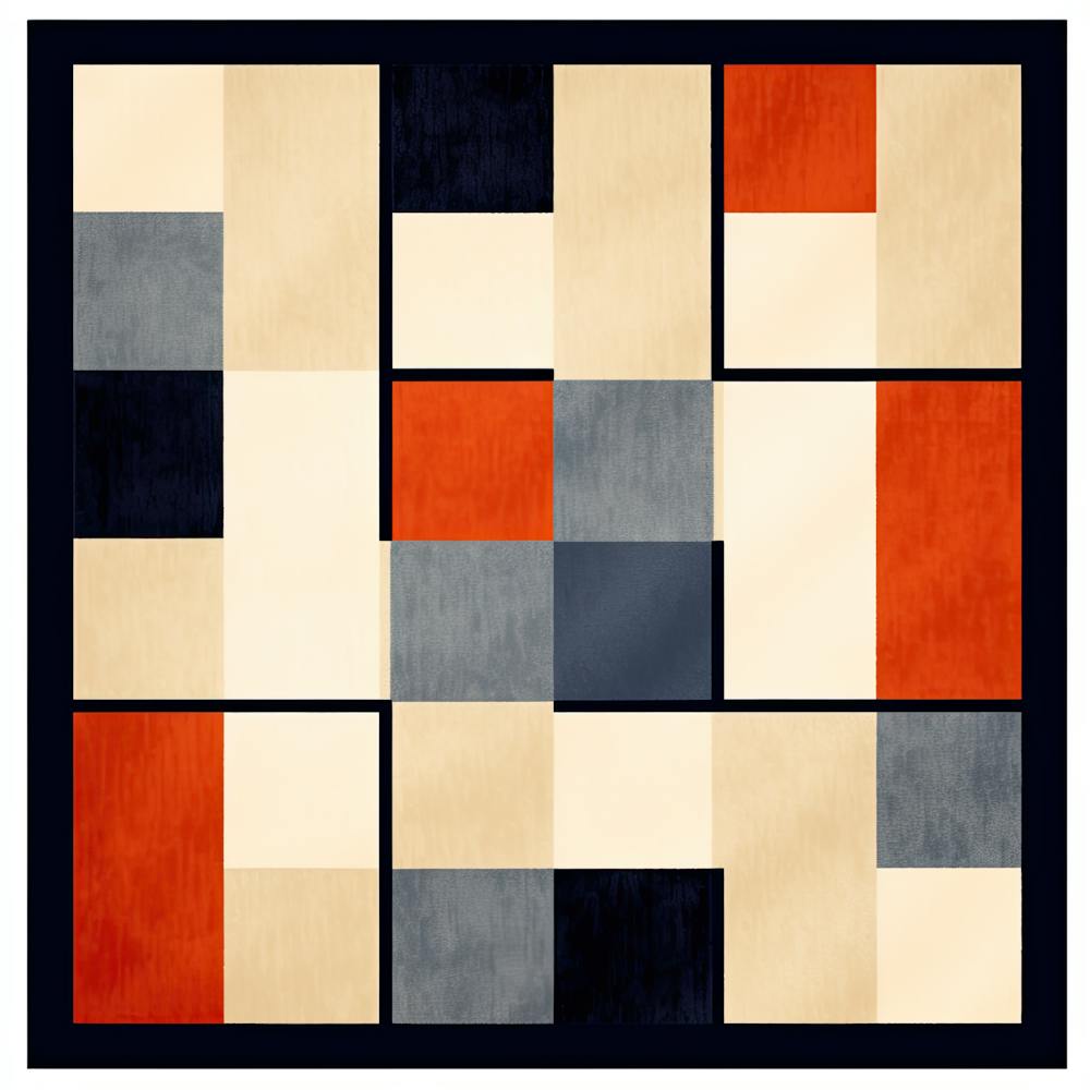 Whimsical Warp: Retro Geometric Time Trave