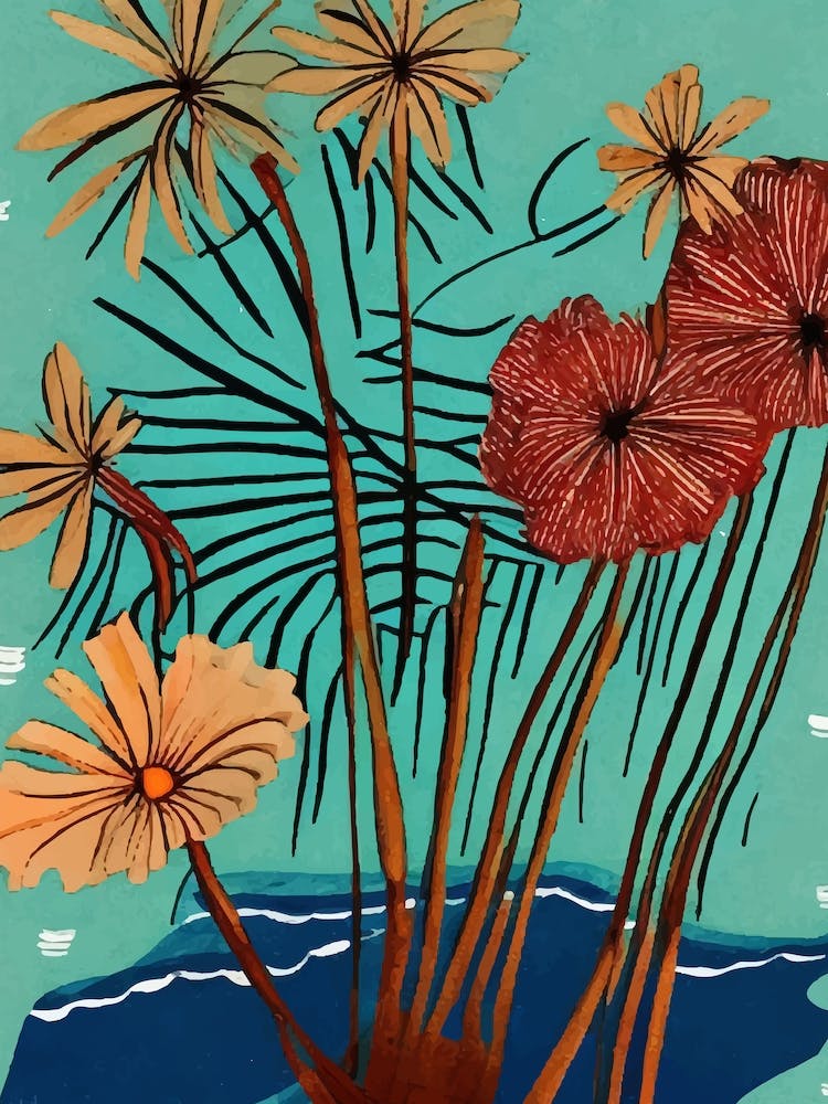 Boho Tropical Flowers