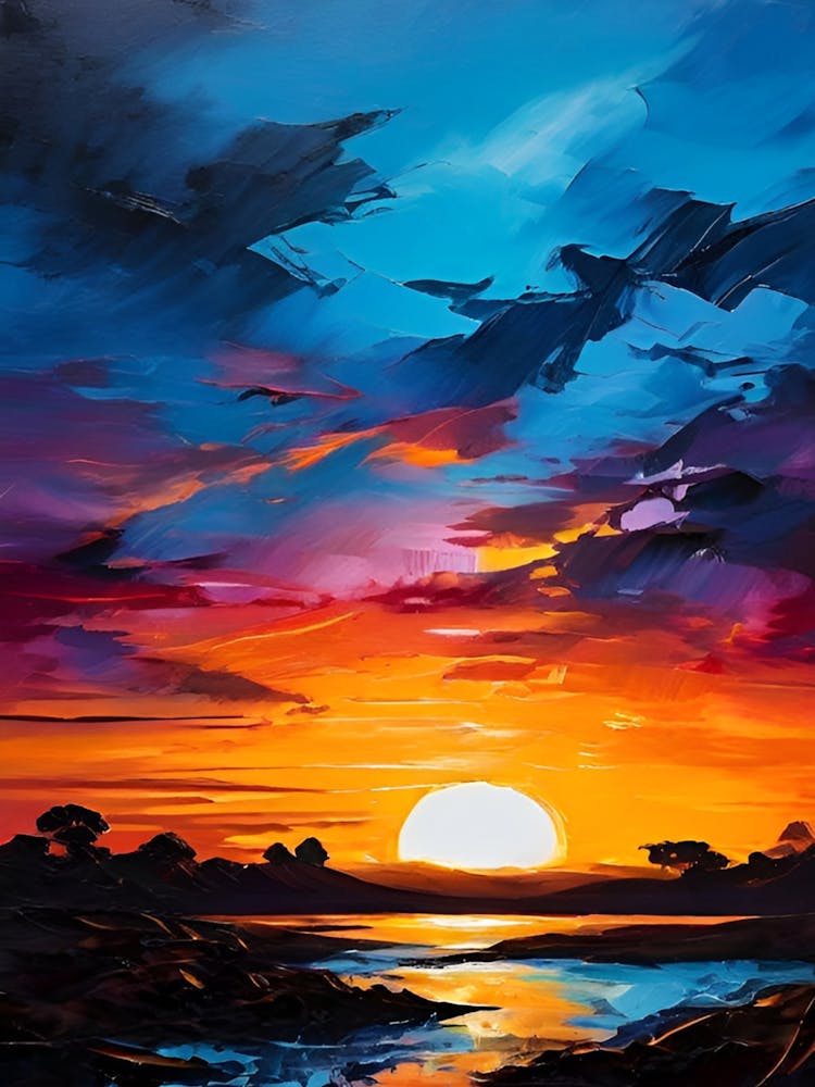 Sunset Over Water 2