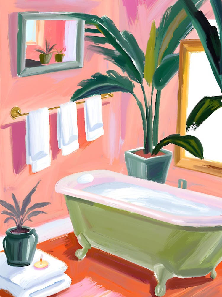 Salle de Bain Rose 1