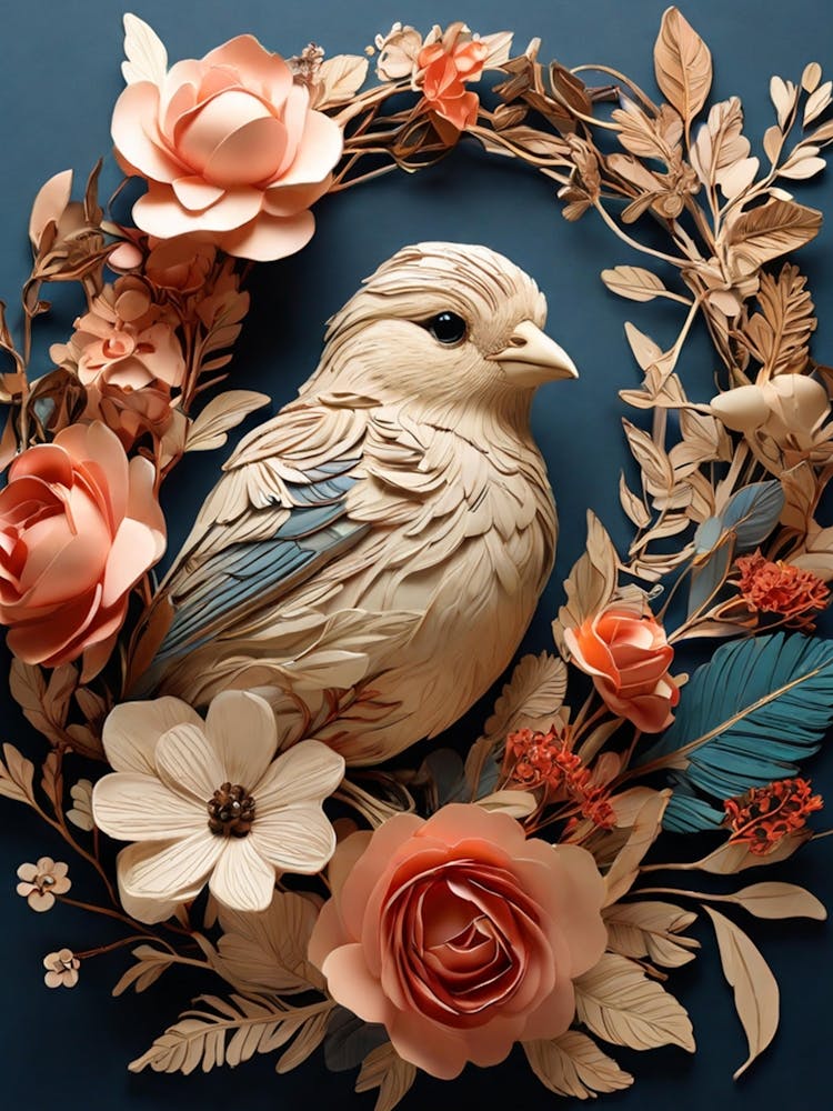 Bird In A Wreath 6
