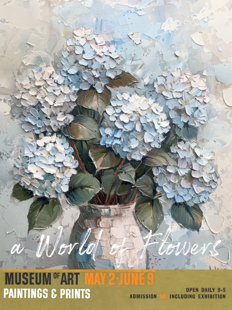 A World Of Flowers, Van Gogh Exhibition Hydrangea 3