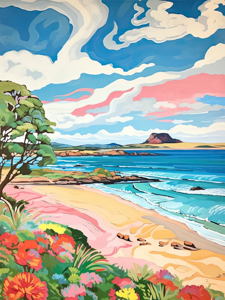 North Berwick Beach, East Lothian, Scotland, Matisse And Rousseau Style 1