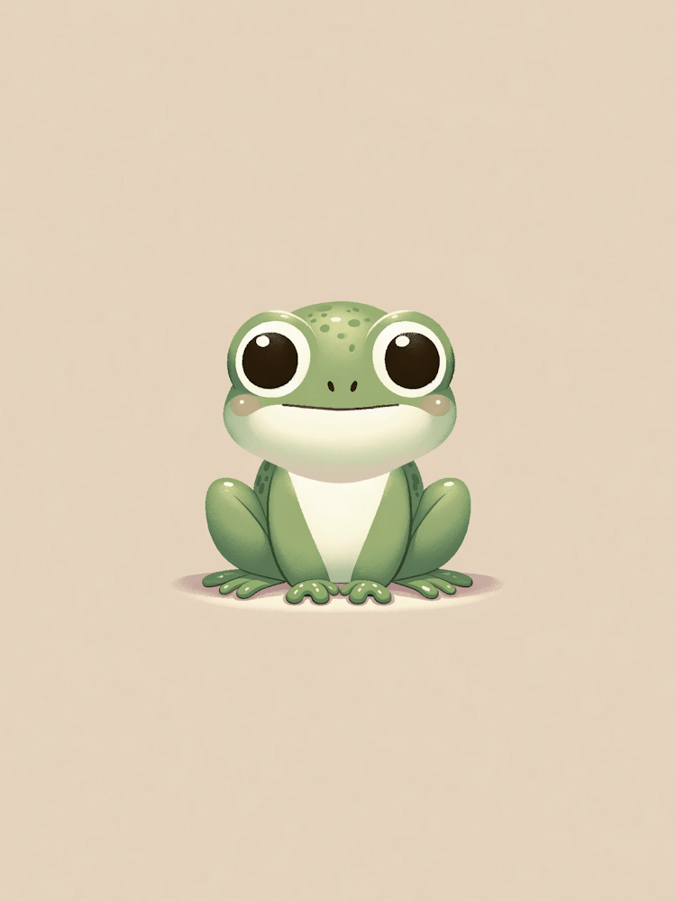 Serene Frog Zen Calm Baby Nursery