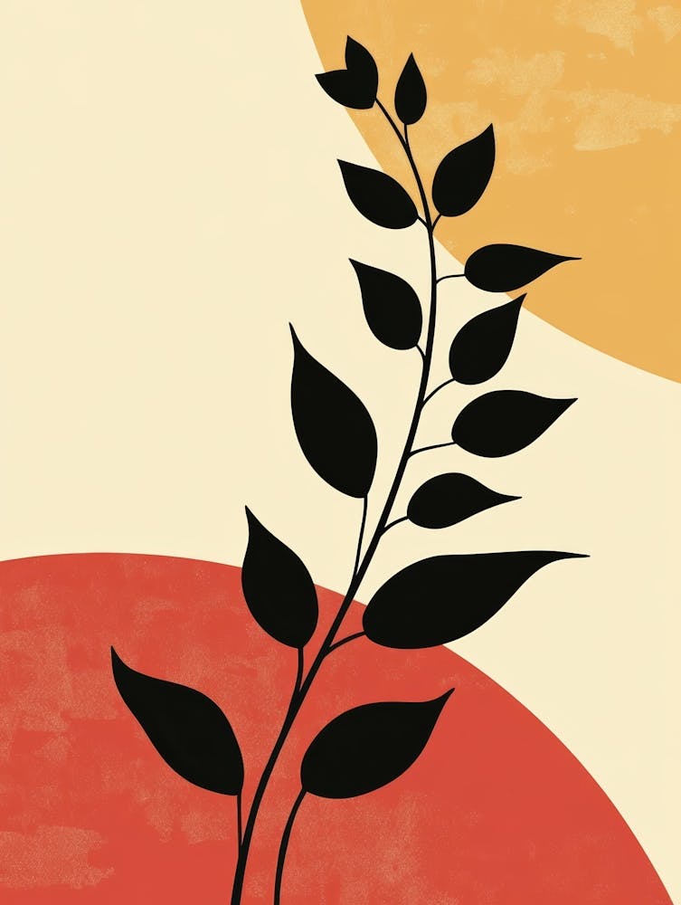 Abstract Of A Leaf